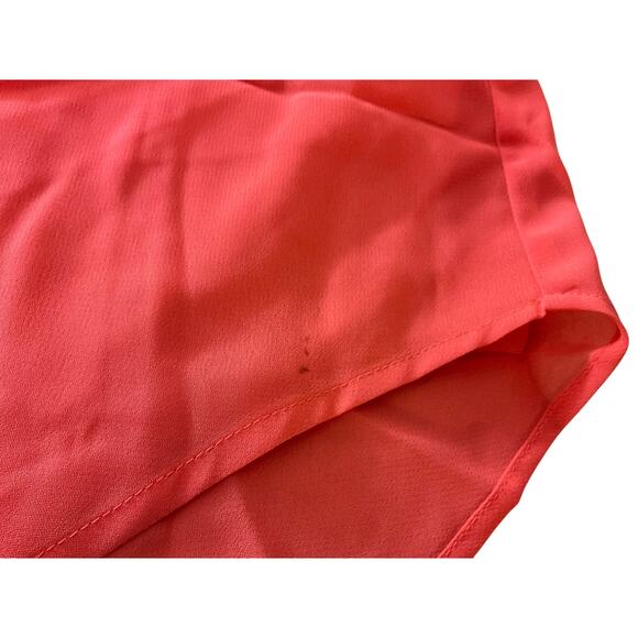 Dizzy Gal Women's 3X Orange Blouse Top Plus V-Neck Lightweight - Picture 4 of 8